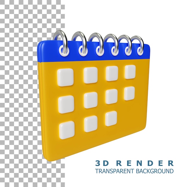 Calendario evento icono 3d