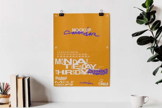 Calendario su modello a parete