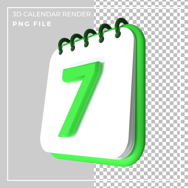 Calendrier 3d 7 Jours