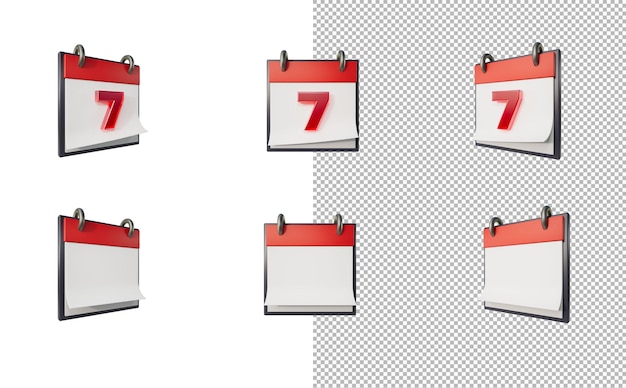 Un calendrier avec les chiffres 7 et 7 dessus