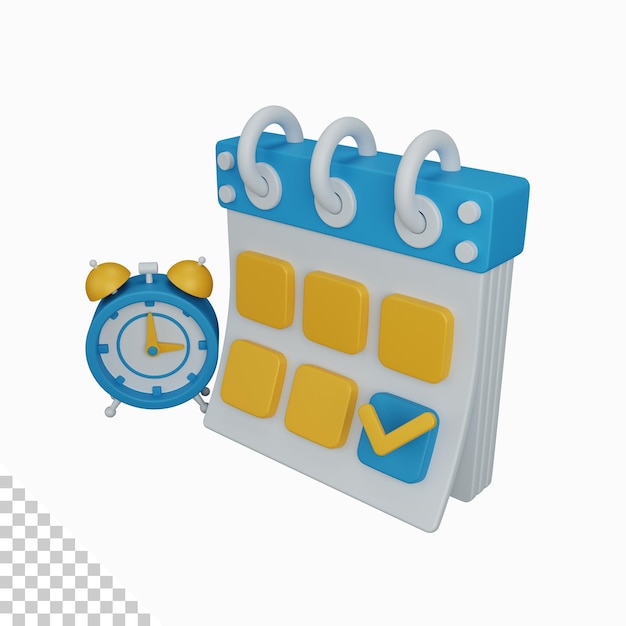 Calendrier De Rendu 3d Ou événement Isolé Utile Pour L'illustration De La Conception De L'entreprise Et De La Finance