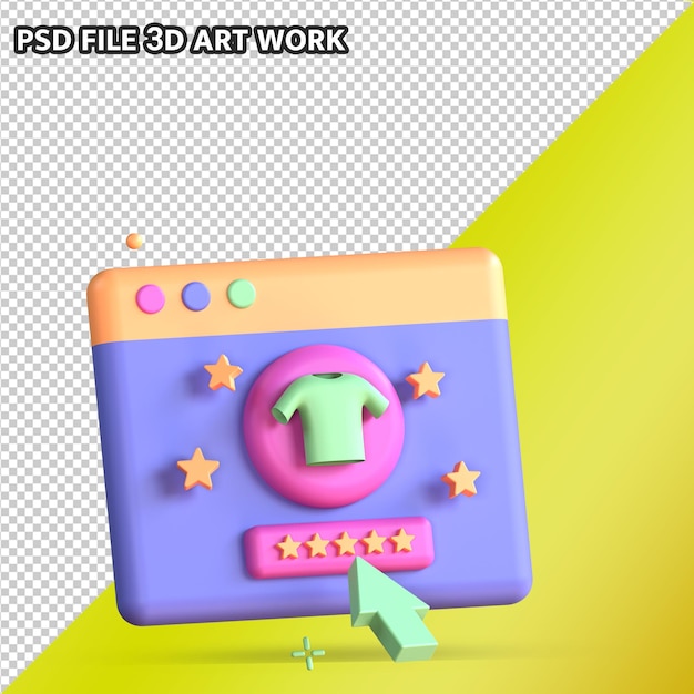 PSD calificación g icono 3d