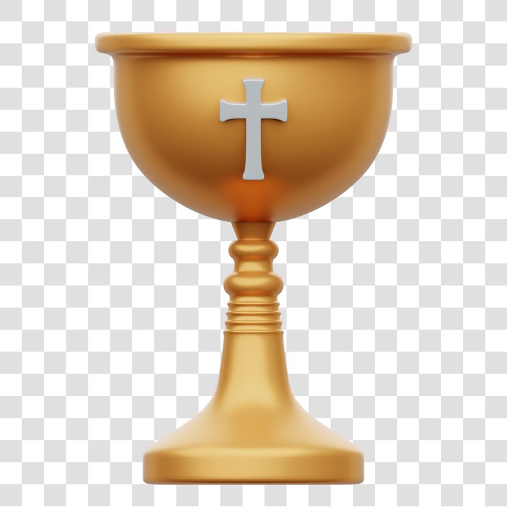 PSD el cáliz santo 3d rendering icon isolado con fondo transparente