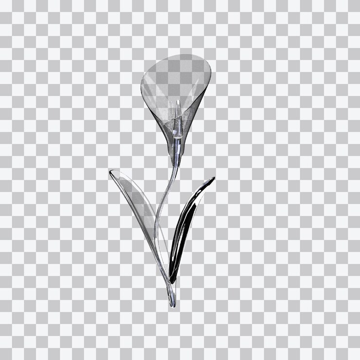 PSD calla lily 3d-illustration