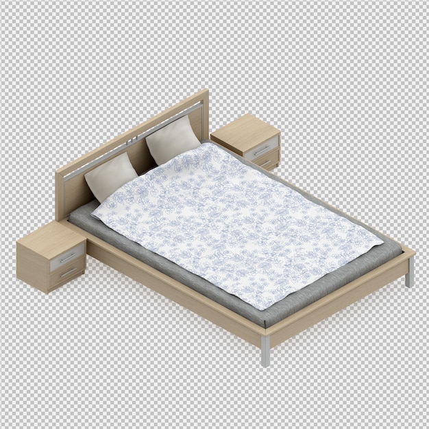 PSD cama 3d render