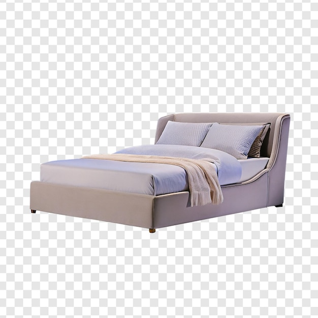 Cama aislada sobre un fondo transparente