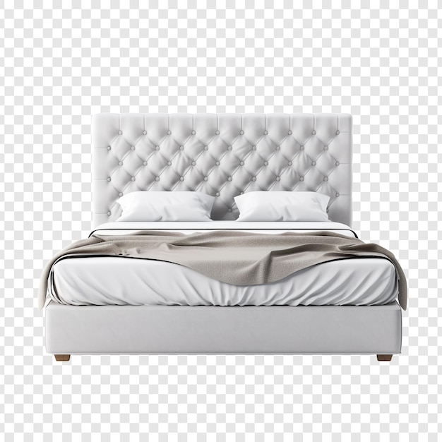 Cama aislada sobre un fondo transparente