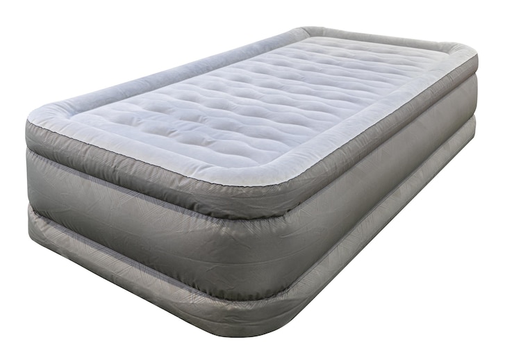 PSD cama de colchón inflable de aire marrón