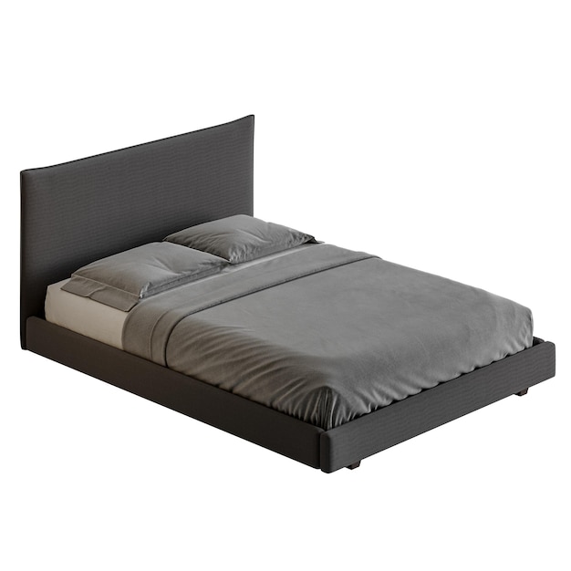 Una cama de diseño colorido cama sin fondo diseño diferente png fondo blanco aislado modelo 3d abstracto