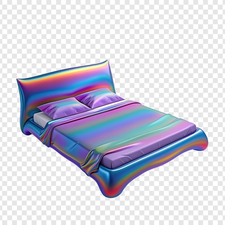 PSD cama holográfica de arco iris