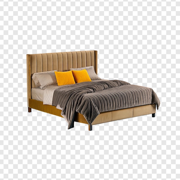 Cama isolada em fundo transparente