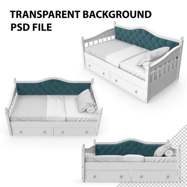 PSD cama panela plástico png