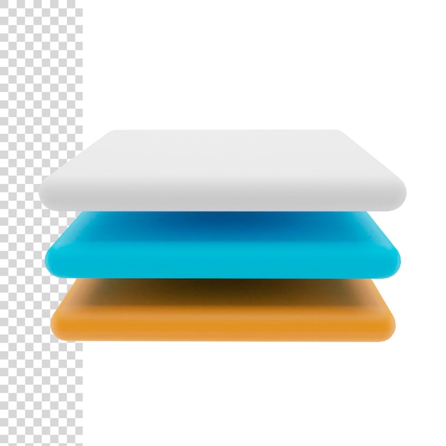 Camadas de renderização ou ilustração 3D