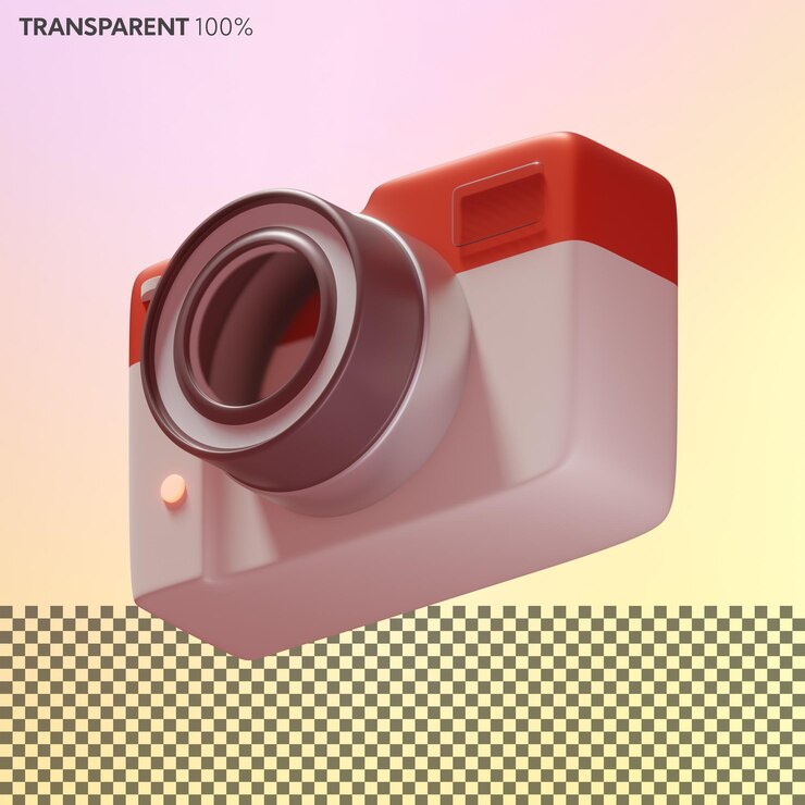 PSD cámara 3d con lente