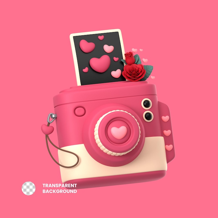 PSD cámara de icono 3d