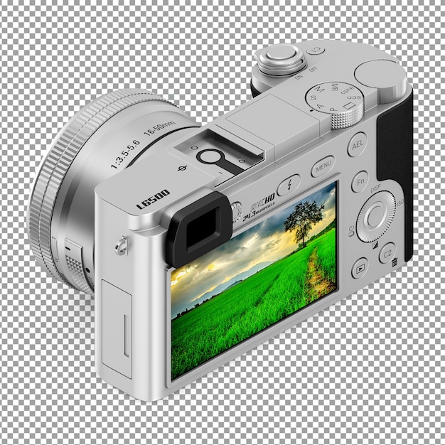 Cámara isométrica con pantalla