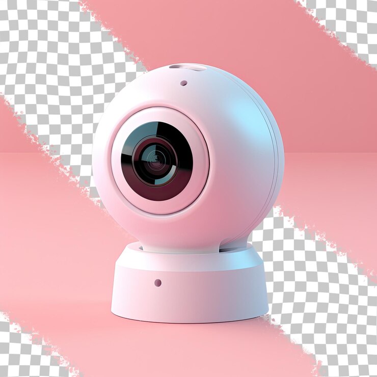 PSD cámara web aislada de fondo transparente