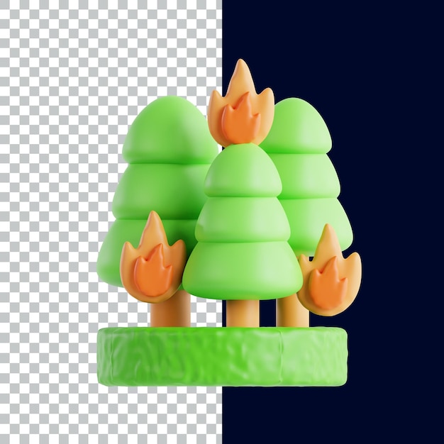 PSD cambio climático 3d icon render diseño de activos 3d ilustración de icono