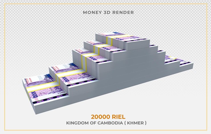 PSD camboja money 20.000 riel note