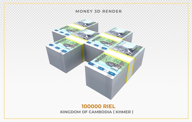 Camboya dinero 100,000 riel nota