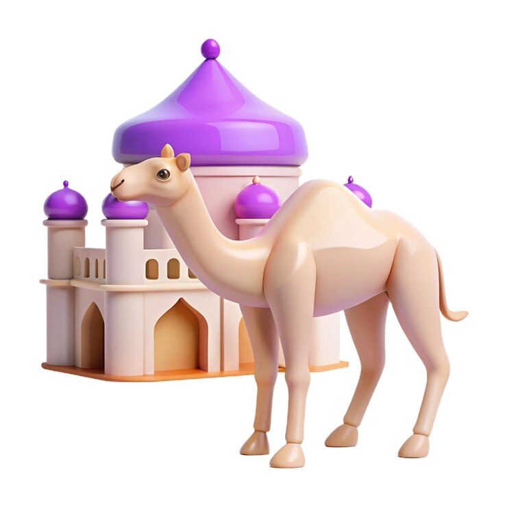 PSD un camello es hecho por un camello y una mezquita