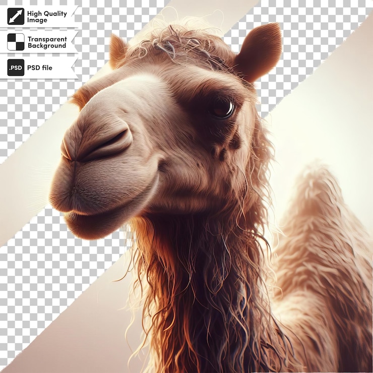PSD un camello con una imagen de un camello en él