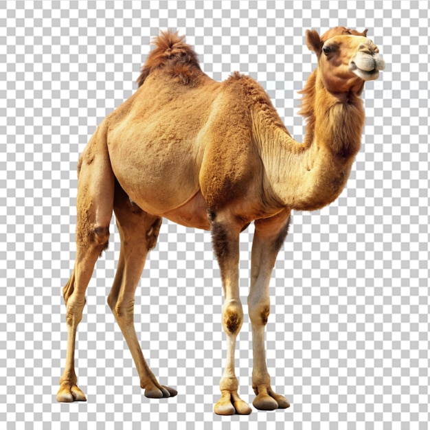 PSD camelo dromedário em fundo transparente