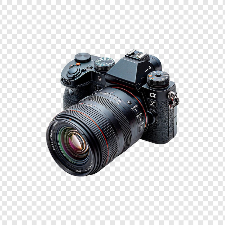 PSD camera 3d isolata su sfondo trasparente