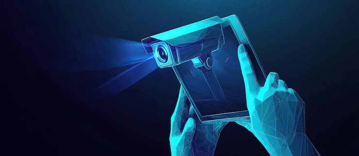 PSD camera di sicurezza in mano