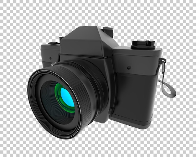 Câmera digital isolada em fundo transparente ilustração de renderização 3d