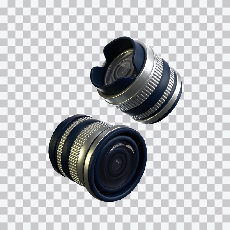 PSD camera lens 3d icon