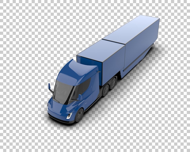 PSD camião de carga isolado no fundo ilustração de renderização 3d