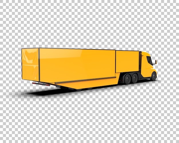 Camião de carga isolado no fundo ilustração de renderização 3D