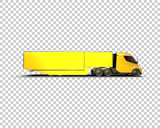 Camião de carga isolado no fundo ilustração de renderização 3d