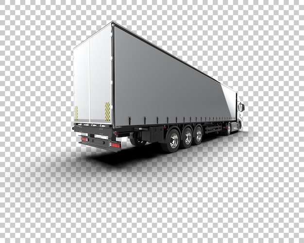 Camião de carga isolado no fundo ilustração de renderização 3D