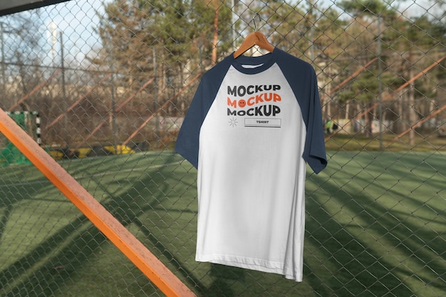 Camicia raglan su appendiabiti in legno