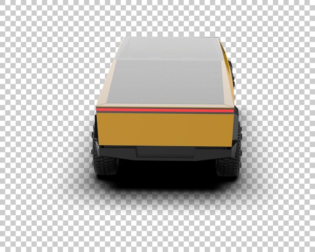 Caminhão isolado no fundo ilustração de renderização 3D