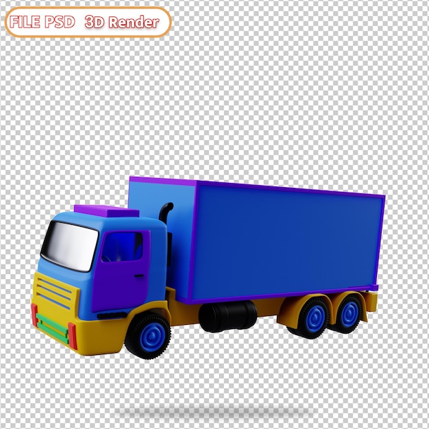 PSD camion 3d