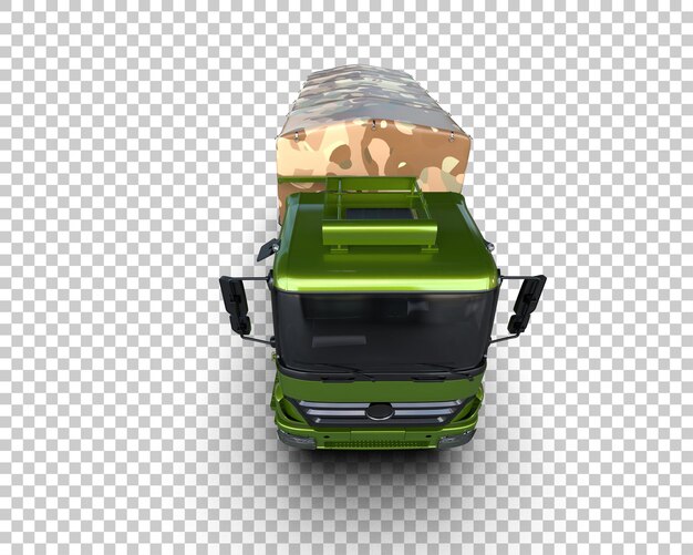PSD el camión de carga aislado en el fondo de la ilustración de renderización 3d