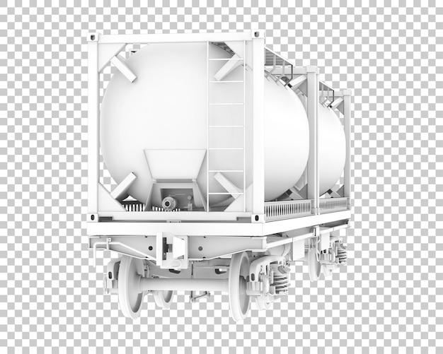 Camión cisterna aislado sobre fondo transparente Ilustración de renderizado 3d