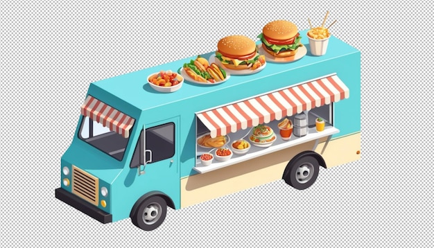 El camión de comida 3D transforma la comida en arte