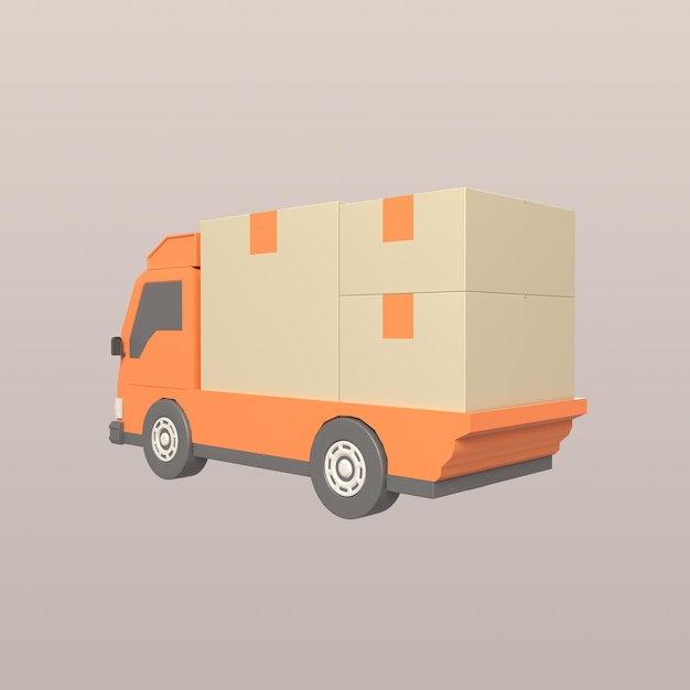 camion di consegna a basso livello