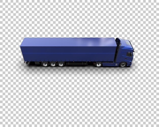 PSD un camion de marchandises isolé sur l'arrière-plan illustration de rendu 3d