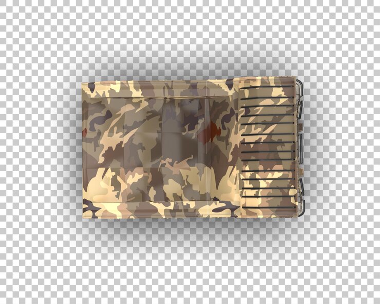 PSD el camión de minería aislado en el fondo de la ilustración de renderización 3d