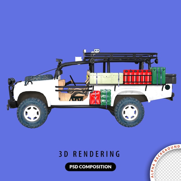 Camion Pick-up Rendu 3d