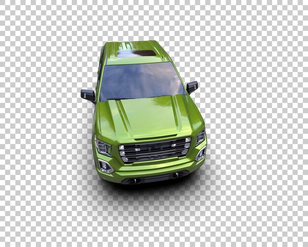 La camioneta aislada en el fondo de la ilustración de renderización 3D