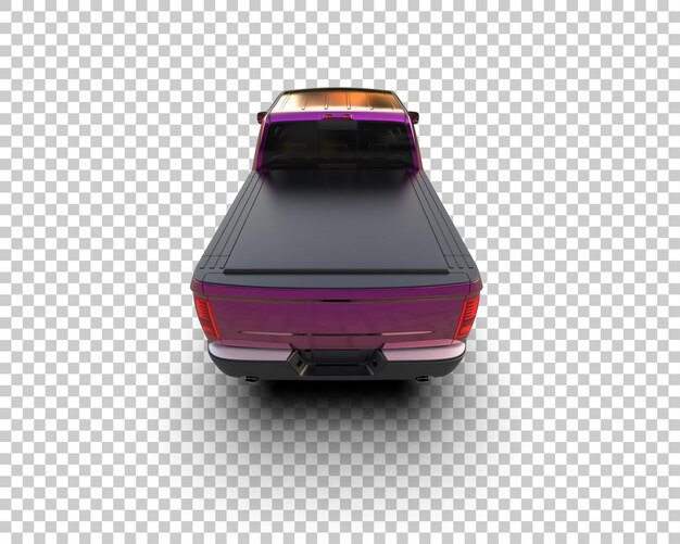La camioneta aislada en el fondo de la ilustración de renderización 3D