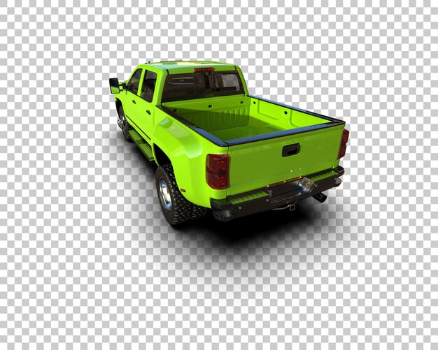 La camioneta aislada en el fondo de la ilustración de renderización 3D