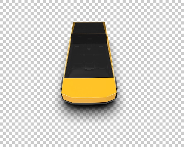 La camioneta aislada en el fondo de la ilustración de renderización 3D