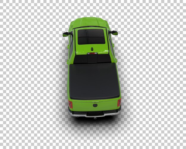 La camioneta aislada en el fondo de la ilustración de renderización 3D